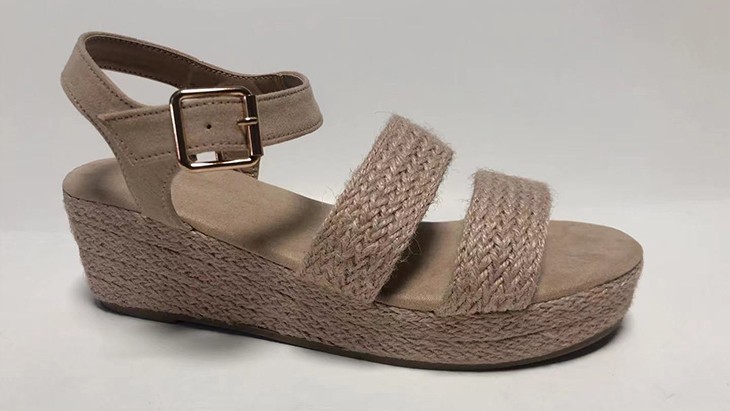 Fashion linen woven sandals factory