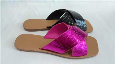 Sandàlies de PU amb estampat de cocodril